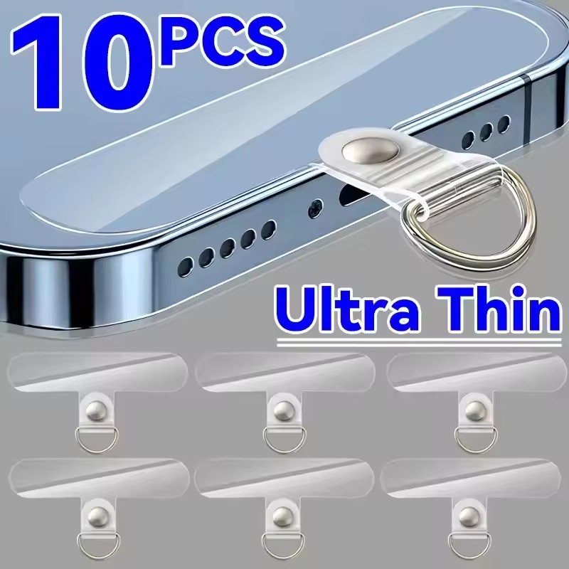 Phone Accessories Useful - Universal Transparent Detachable Phone Lanyard Clips