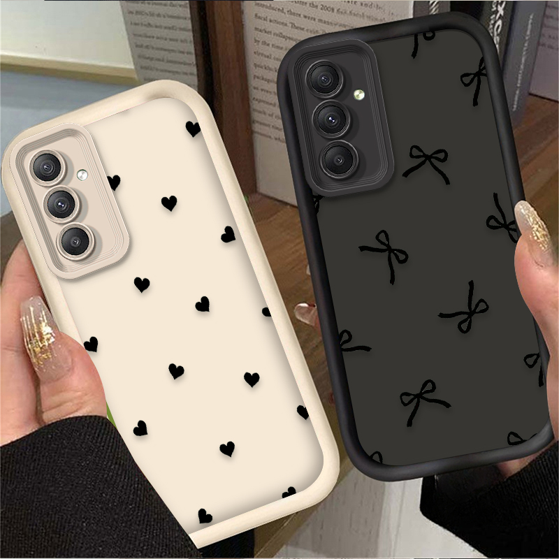 Black Love Heart Bowknot Case  - đánh giá và giá Samsung Accessories Phone