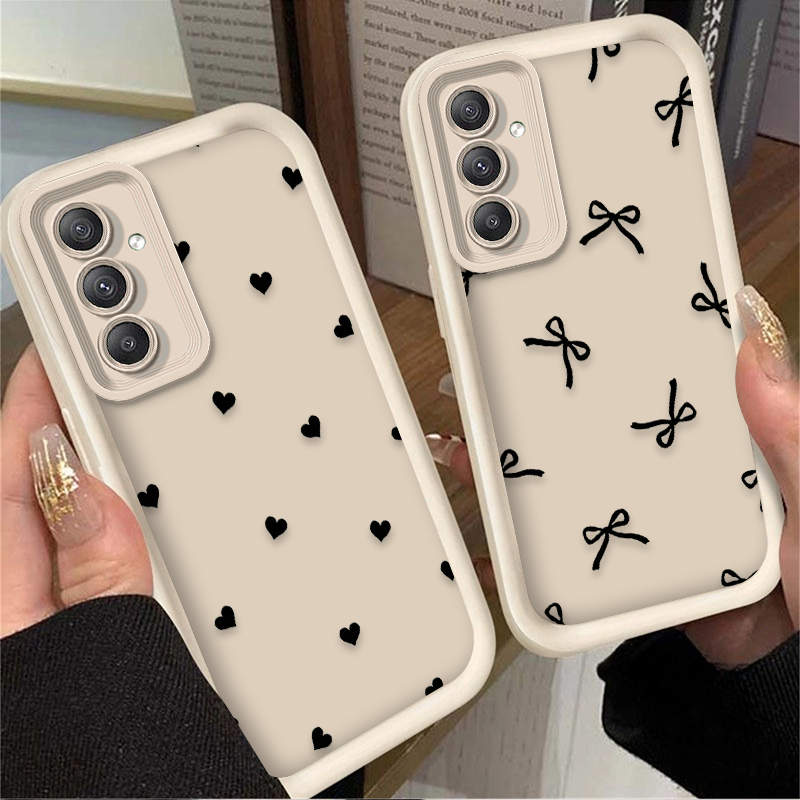 Black Love Heart Bowknot Case  - đánh giá và giá Samsung Accessories Phone