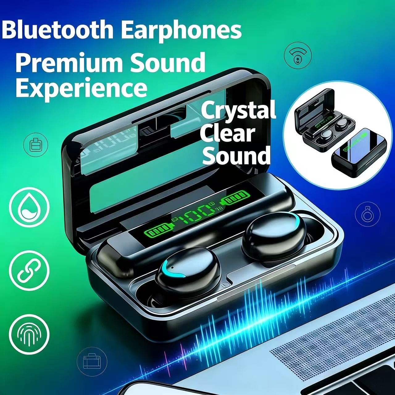 2026New F9 TWS wireless headph - đánh giá và giá Bluetooth Earphone Tws
