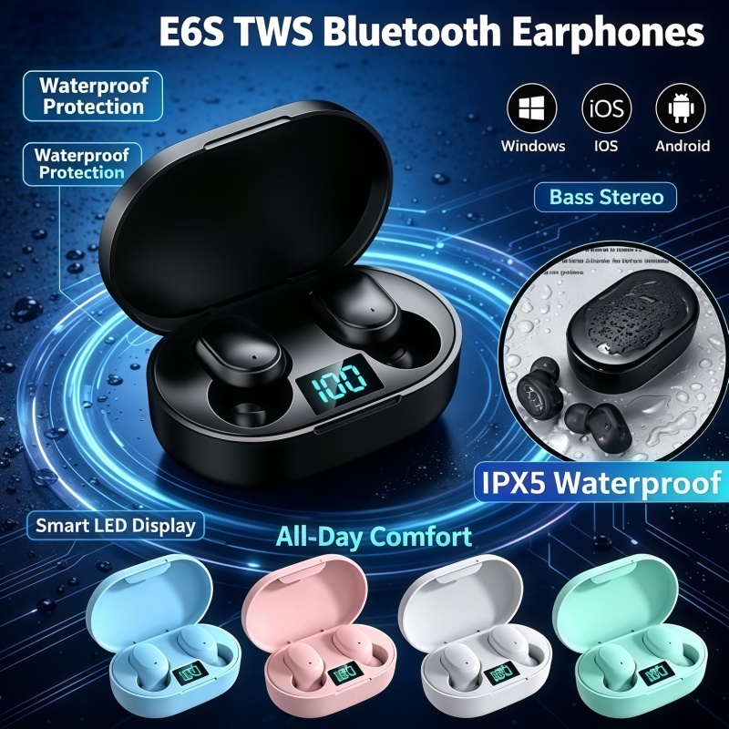 2026Hot-selling TWS E6S Fone B - đánh giá và giá Bluetooth Earphone Tws