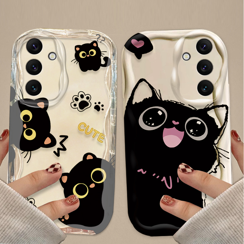 Cute Big Eyes Black Cat Case f - đánh giá và giá Samsung Accessories Phone