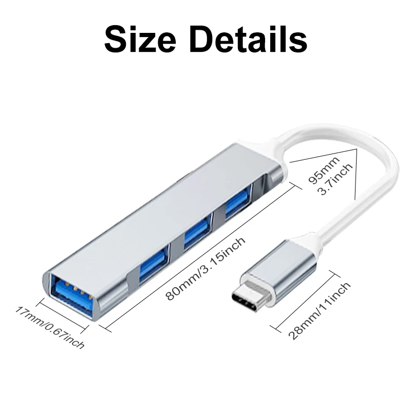 4 in 1 USB 3.0 Hub OTG Splitte - đánh giá và giá Phone Accessories Distributor