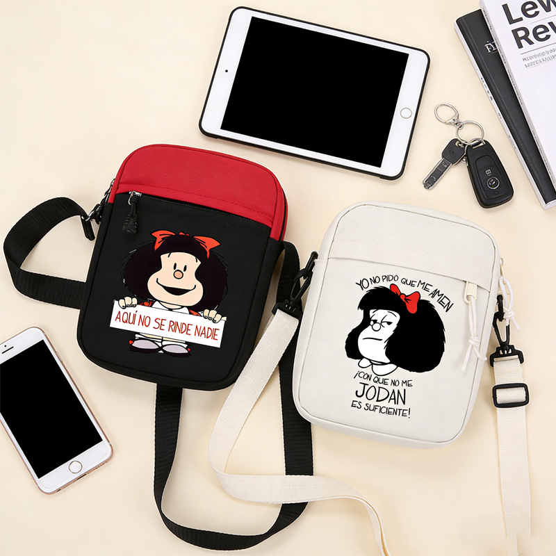 Cartoon Mafalda CrossbodyBag B - đánh giá và giá Phone Accessories For Boys